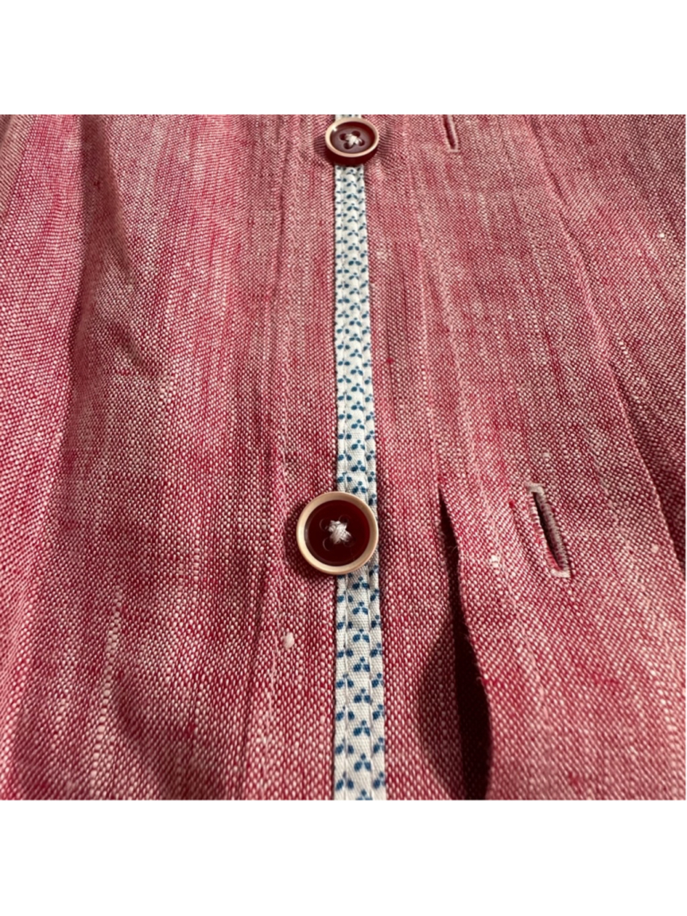 Men's Report Collection Resort Button-Up Shirt XL Pink Summer - Picture 7 of 8
